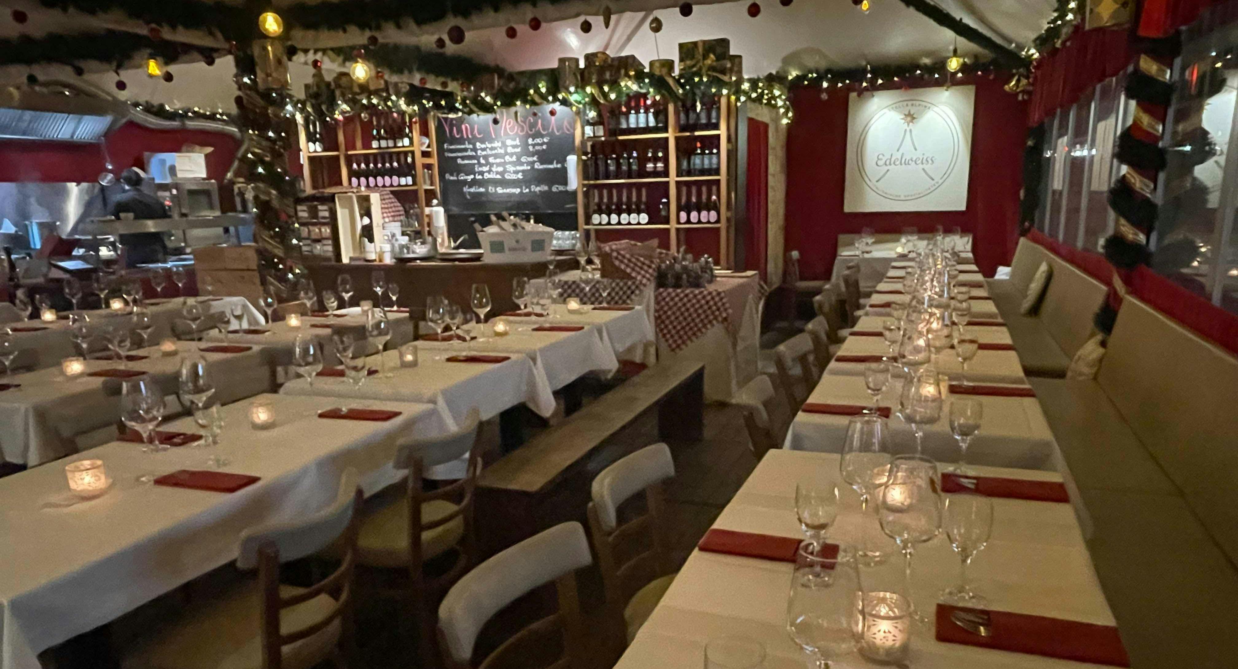 Restaurant Edelweiss Weihnachtszelt am Gendarmenmarkt in Mitte, Berlin