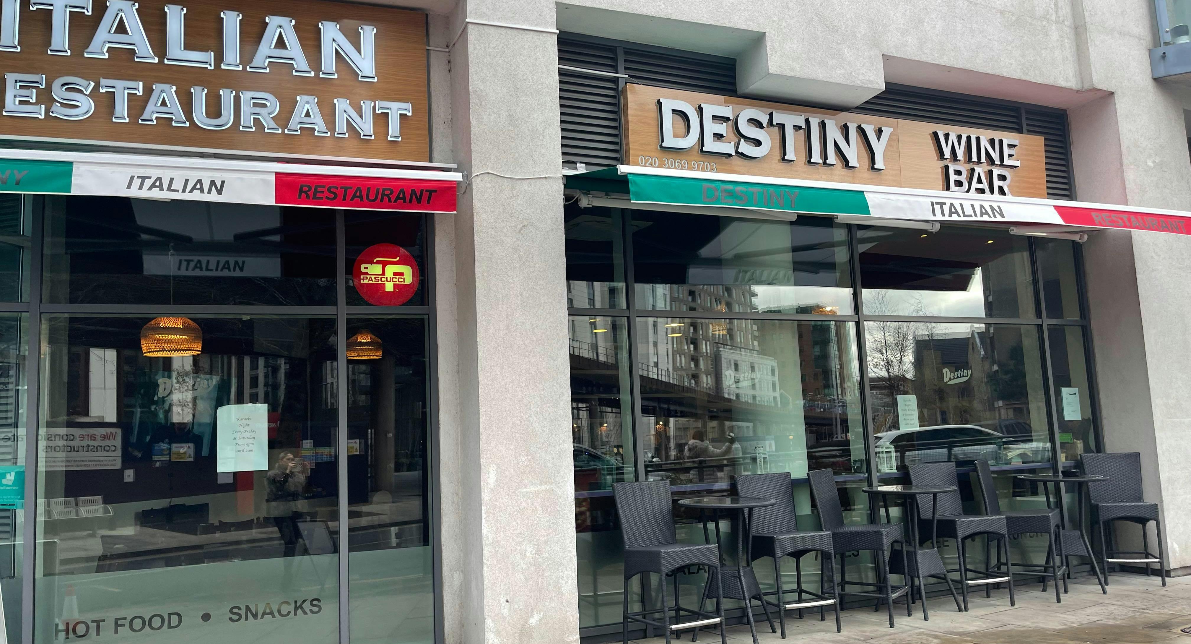 Photo of restaurant Destiny Italian Restaurant in Canary Wharf, London