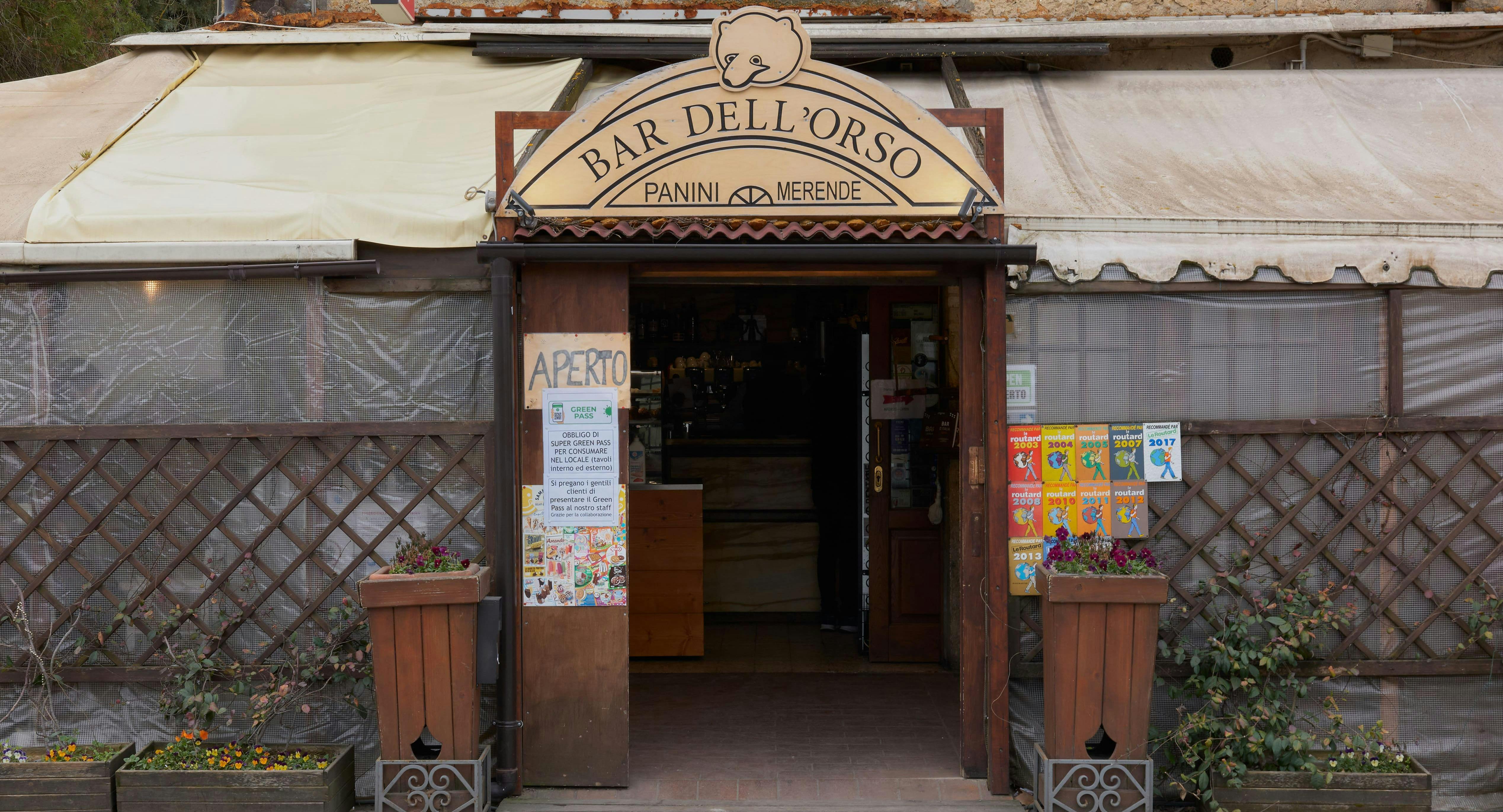 Ristorante Bar dell'Orso a Monteriggioni, Siena