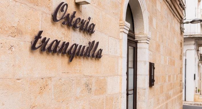 Restaurant Osteria Tranquilla in San Michele Salentino, Brindisi