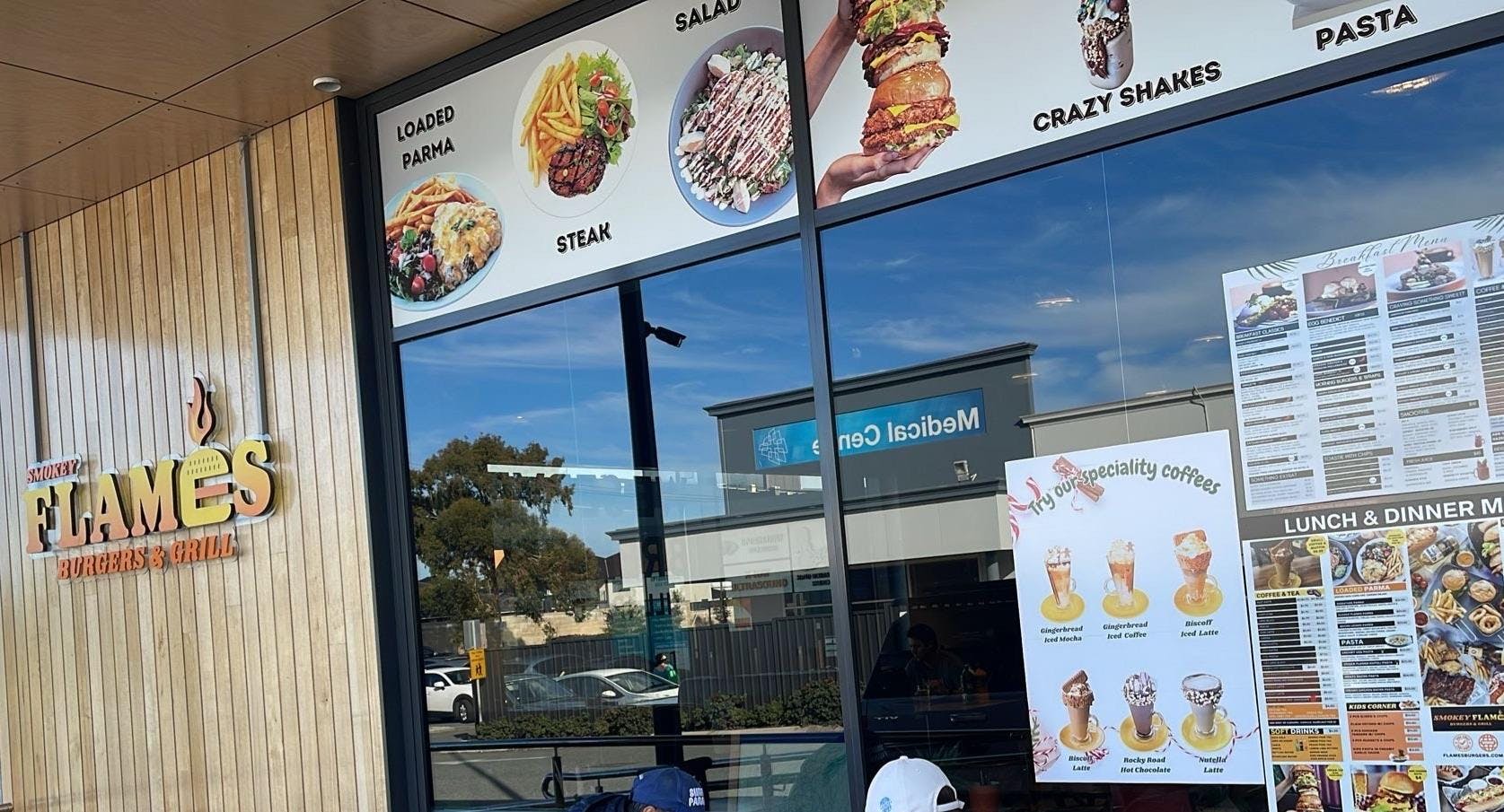 Restaurant Flames Burgers & Grill (Roselea Shopping Centre) in Balcatta, Perth